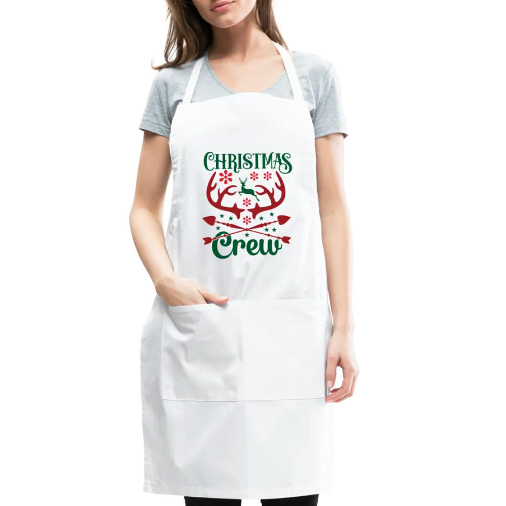 Christmas Crew Apron - Reindeer Antlers & Hearts