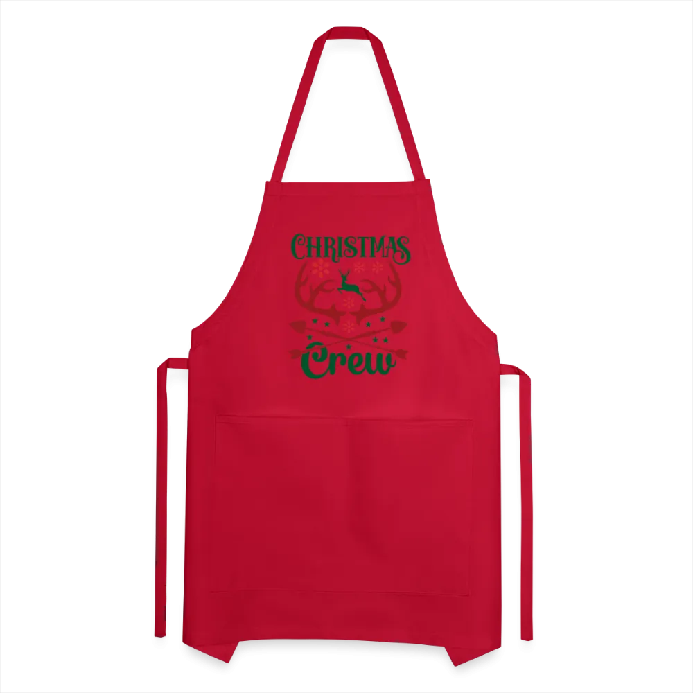 Christmas Crew Apron - Reindeer Antlers & Hearts