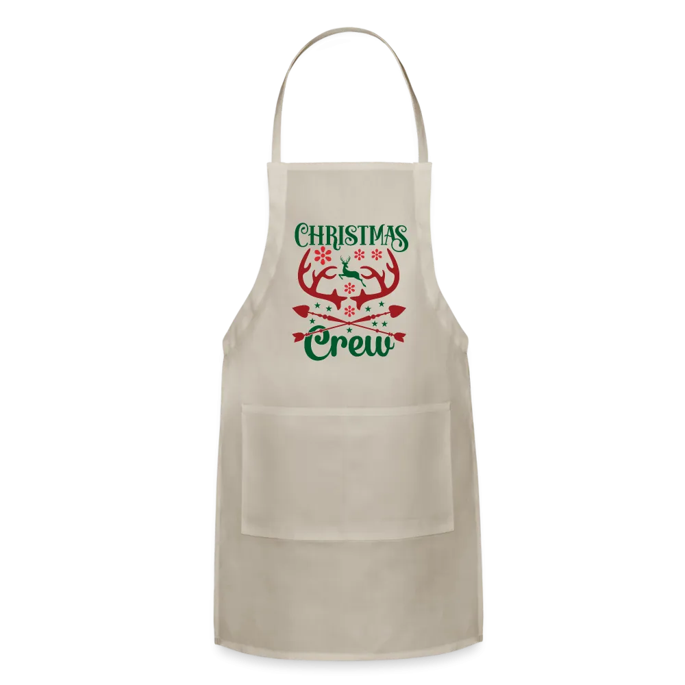 Christmas Crew Apron - Reindeer Antlers & Hearts