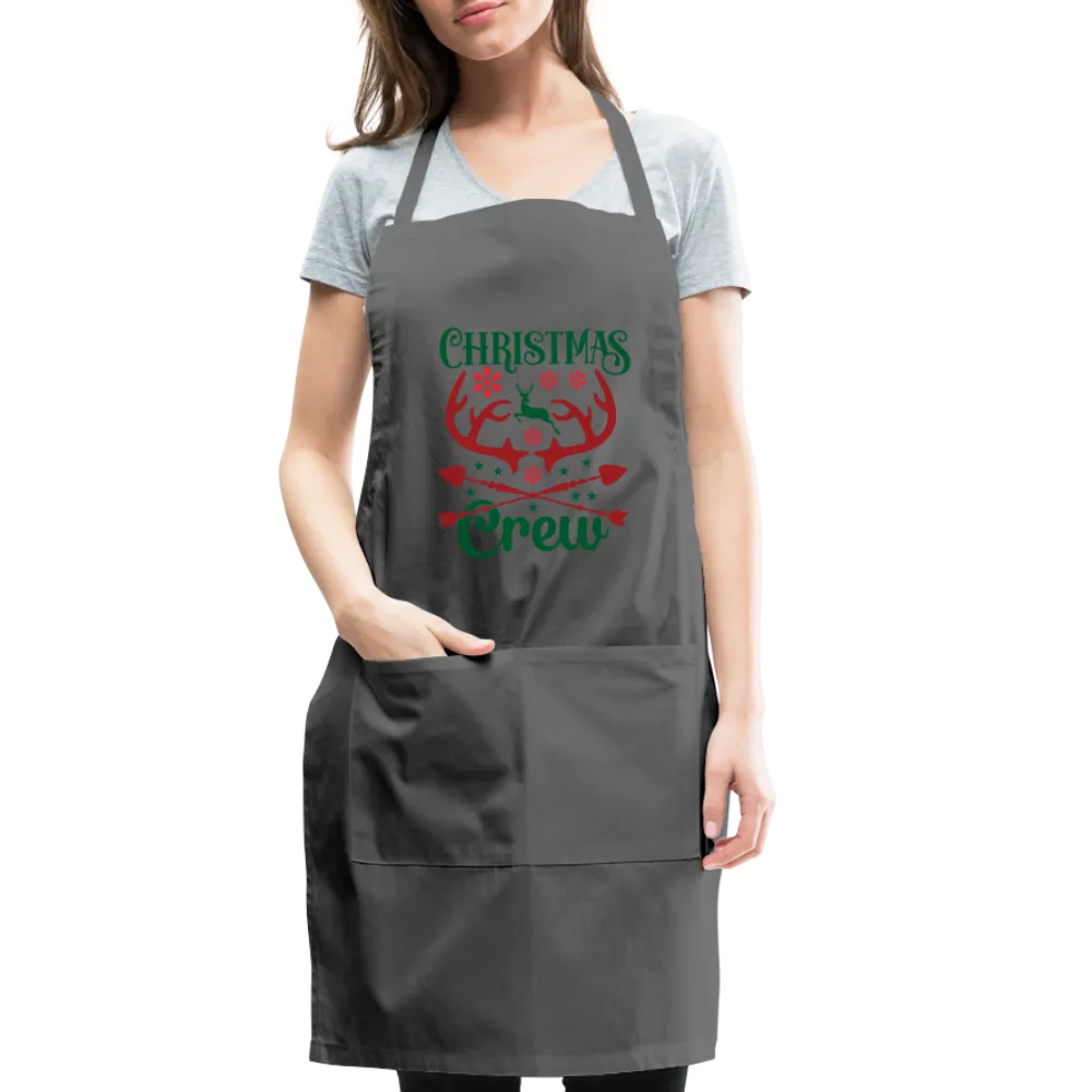 Christmas Crew Apron - Reindeer Antlers & Hearts