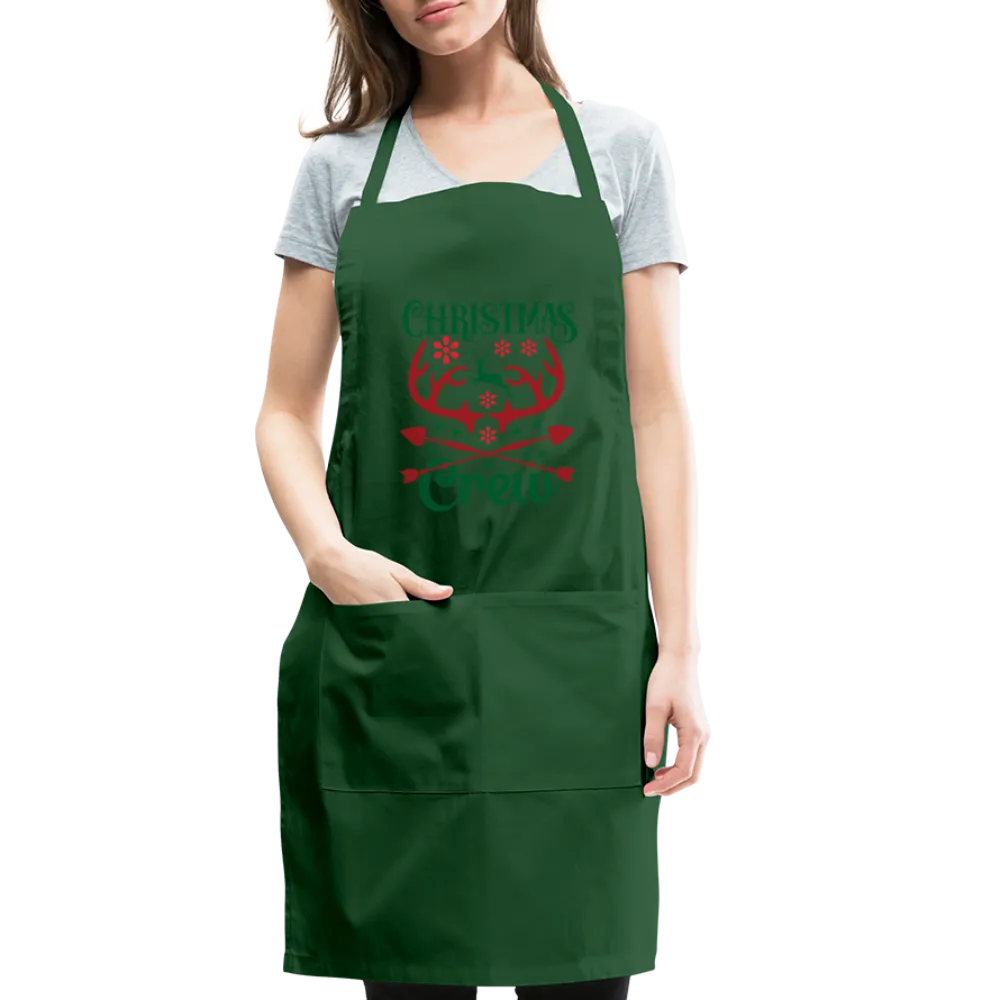 Christmas Crew Apron - Reindeer Antlers & Hearts