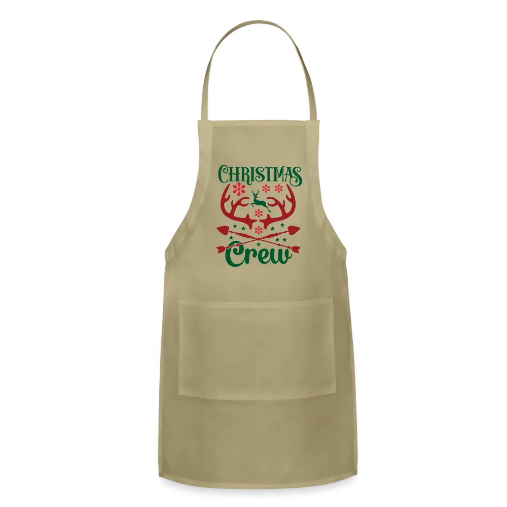 Christmas Crew Apron - Reindeer Antlers & Hearts