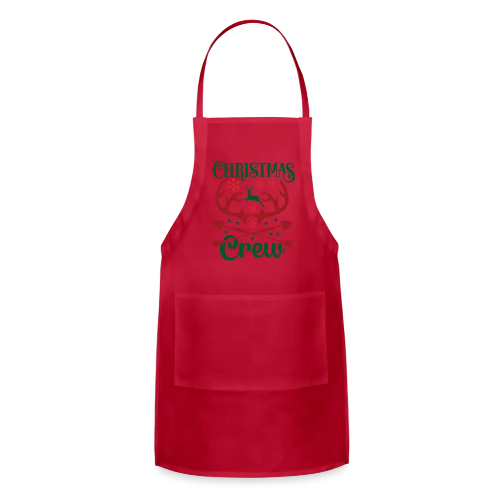 Christmas Crew Apron - Reindeer Antlers & Hearts