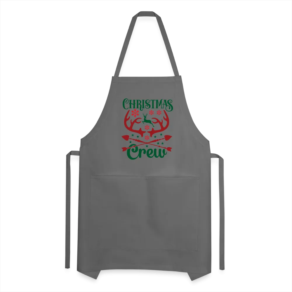 Christmas Crew Apron - Reindeer Antlers & Hearts