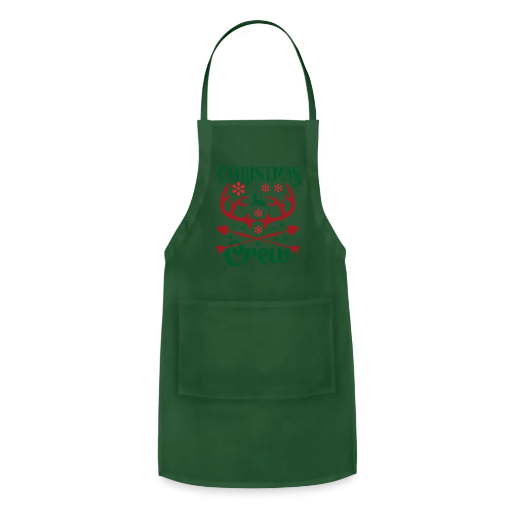 Christmas Crew Apron - Reindeer Antlers & Hearts