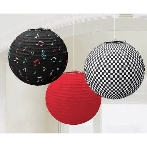 Classic 50's Paper Round Lanterns