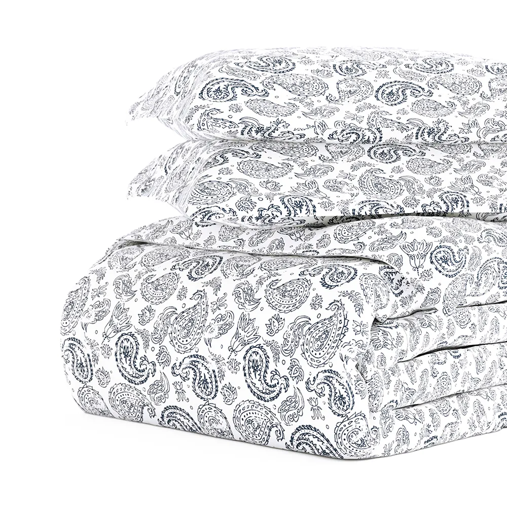 Coarse Paisley Pattern 3-Piece Duvet Cover Set