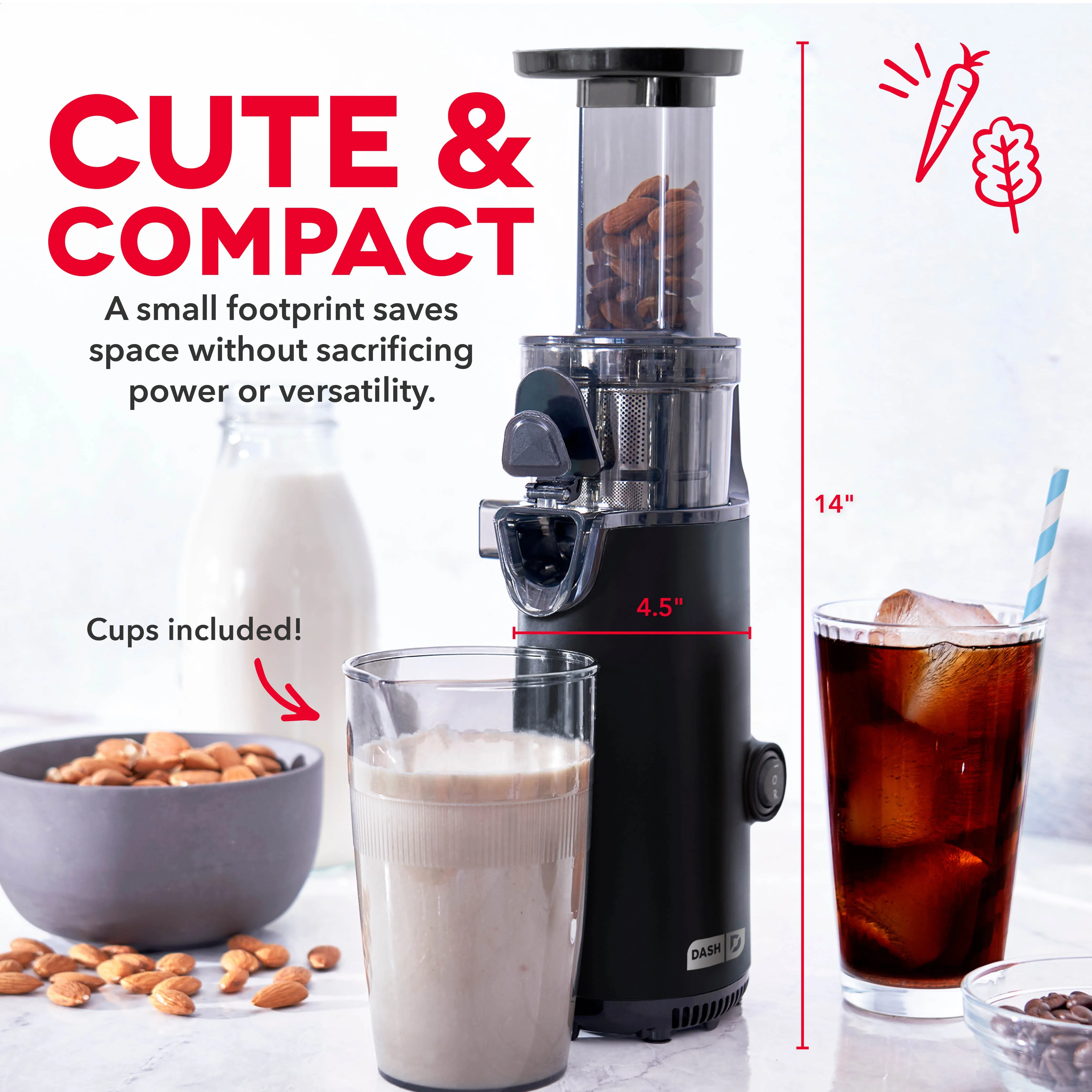 Compact Cold Press Power Juicer