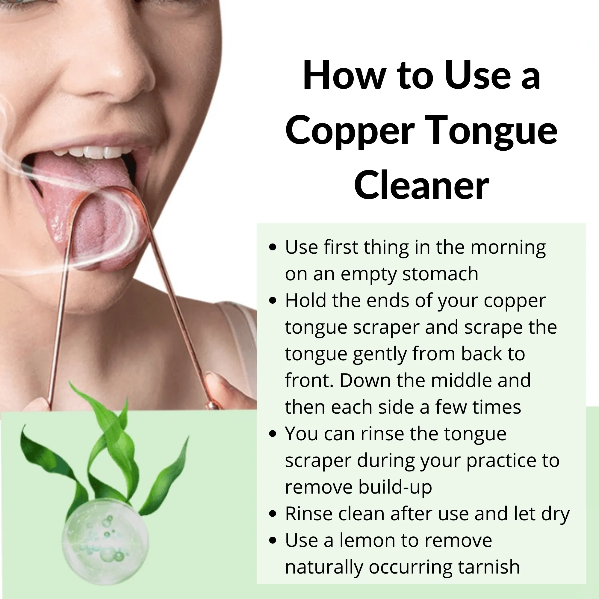 Copper Tongue Scraper