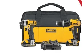 Cordless Hammerdrill - DeWALT® 20V MAX* Compact Cordless Hammerdrill/Impact Driver Combo Kit (1.5 Ah), DCK285C2