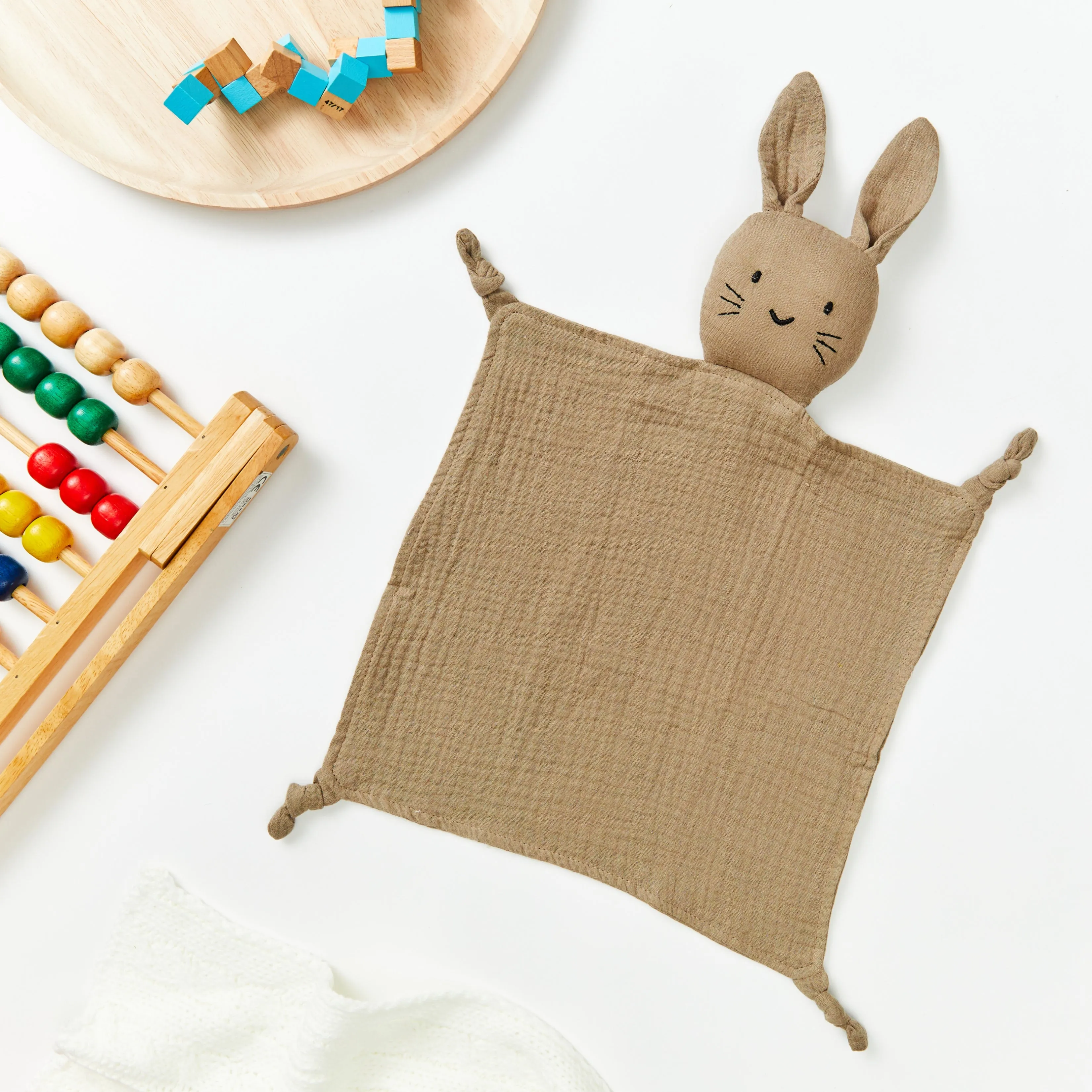 Cotton Baby Comforter Thumper The Bunny — Blush