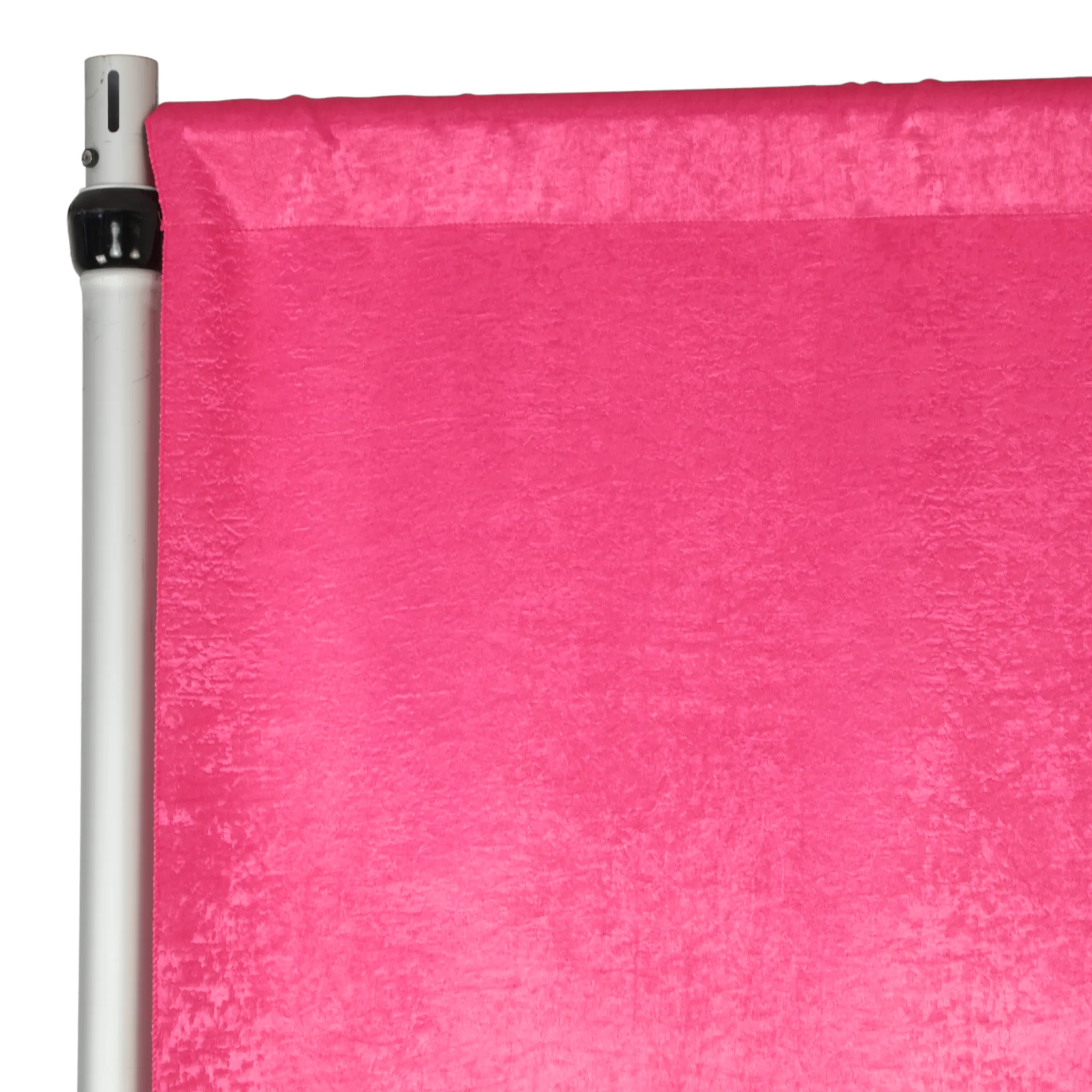 Crinkle Shimmer 12ft H x 52" W Drape/Backdrop Panel - Fuchsia