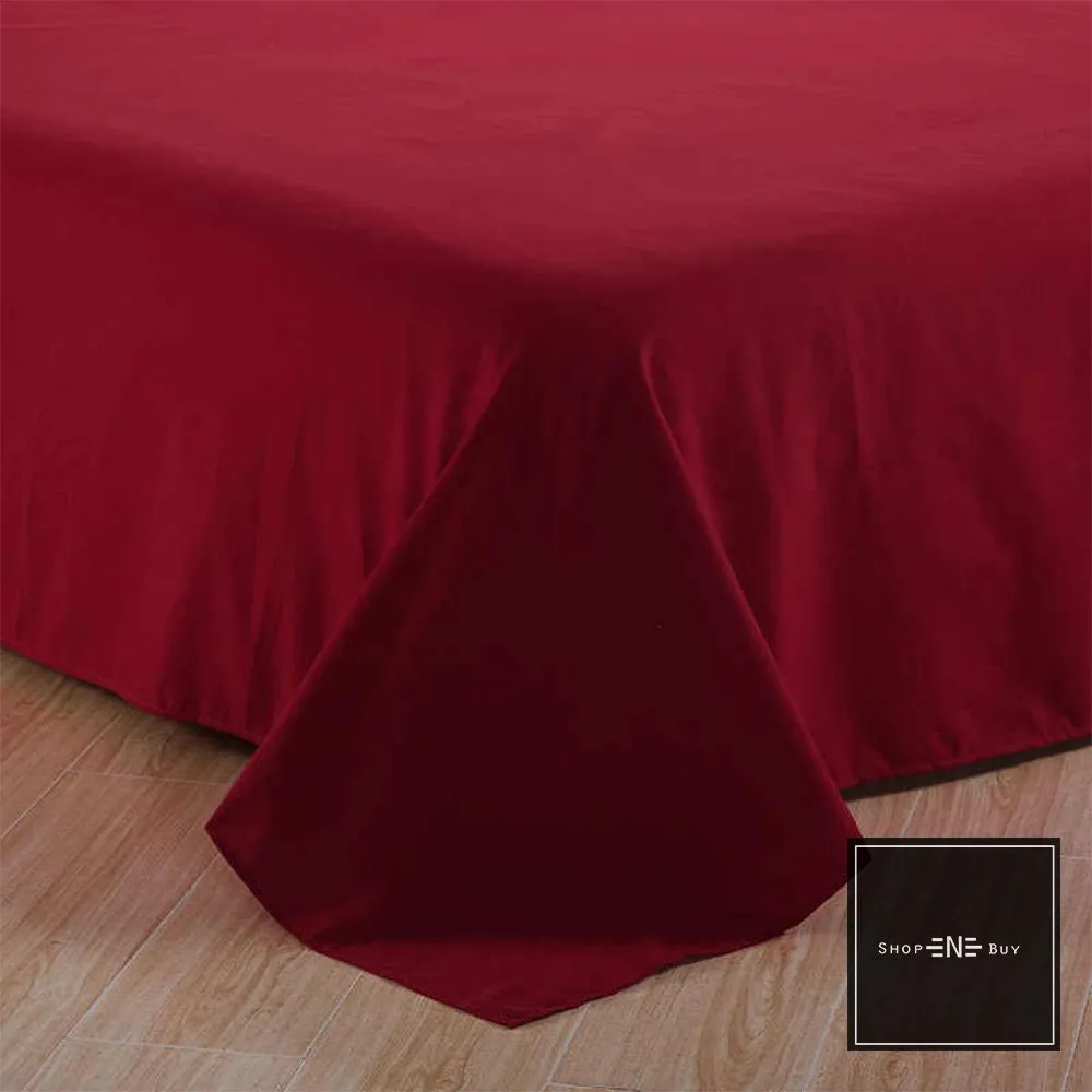 Cross Pleated Duvet Set Maroon