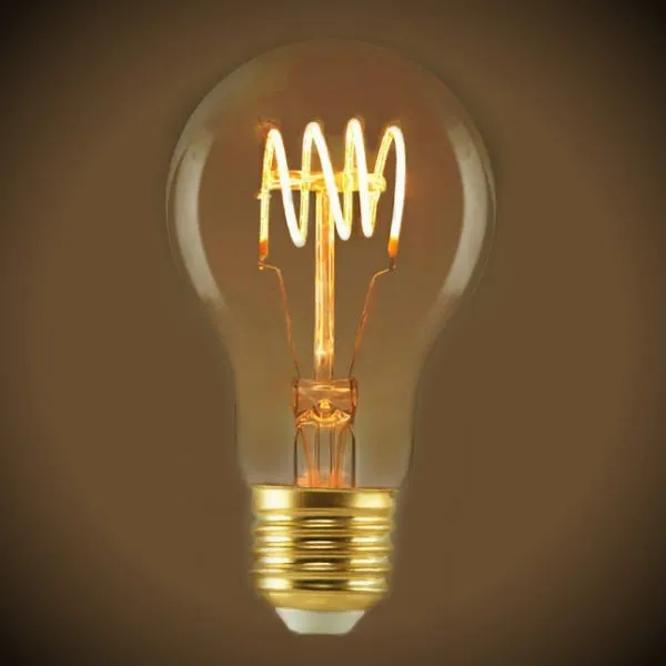 Curved LED Filament Vintage Bulb - 4 Watt - Edison Style 2200K