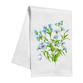 Daylily and Cornflower Kitchen Towel