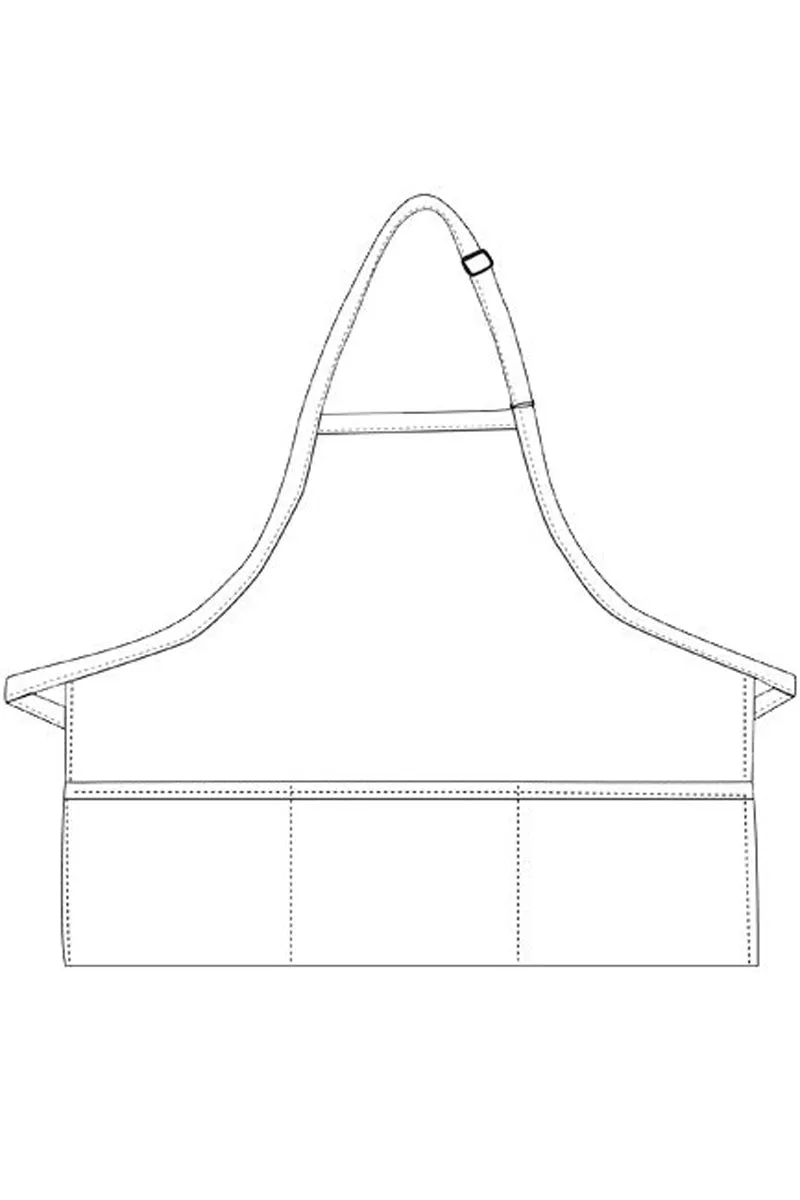 Deluxe Bib Adjustable Apron (3 Pockets)