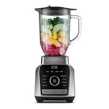 Digital Blender with 8 Total Blend Programs, 4 Speeds & Round-Plated Tamper Gray ( Slightly Damaged Box)