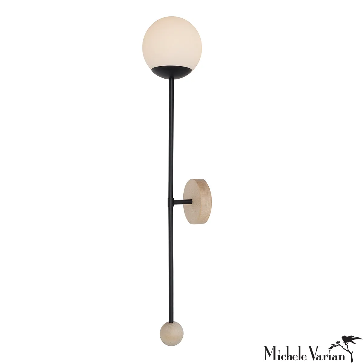 Dot Segment Sconce Light Black