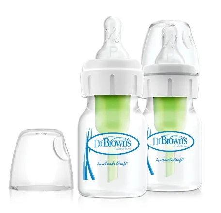 Dr Brown's PP Narrow-Neck Options  Bottle 2 OZ/60 ML , Twin-PK