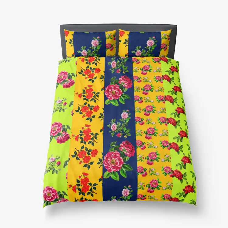 Eclectic Florals Microfiber Duvet Cover