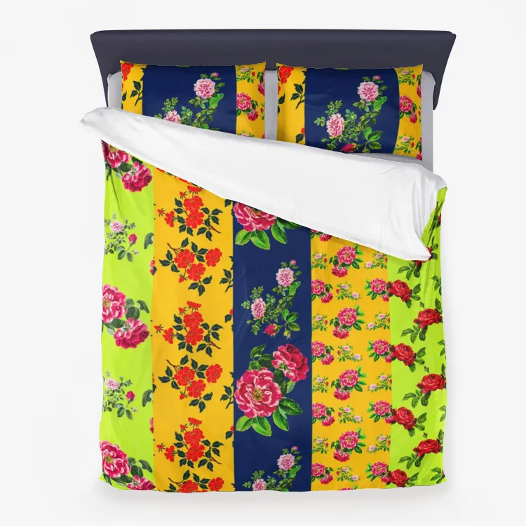 Eclectic Florals Microfiber Duvet Cover