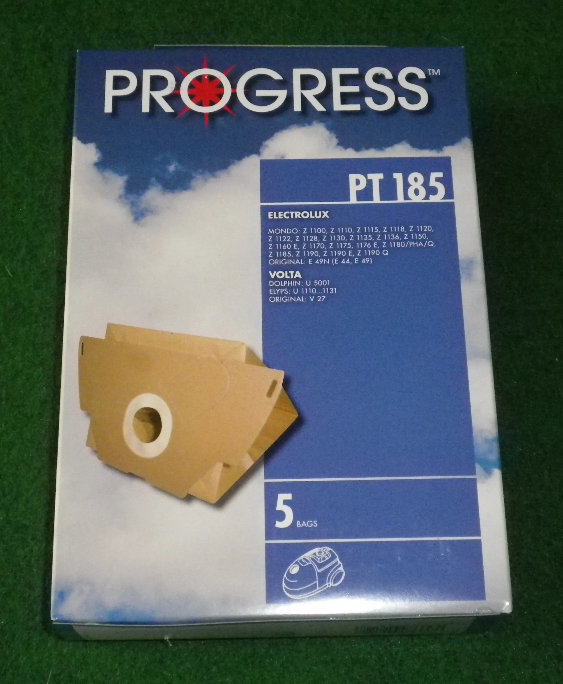 Electrolux Mondo, Volta Elyps 1100 Series Vacuum Bags (Pkt5) - Part # PT185