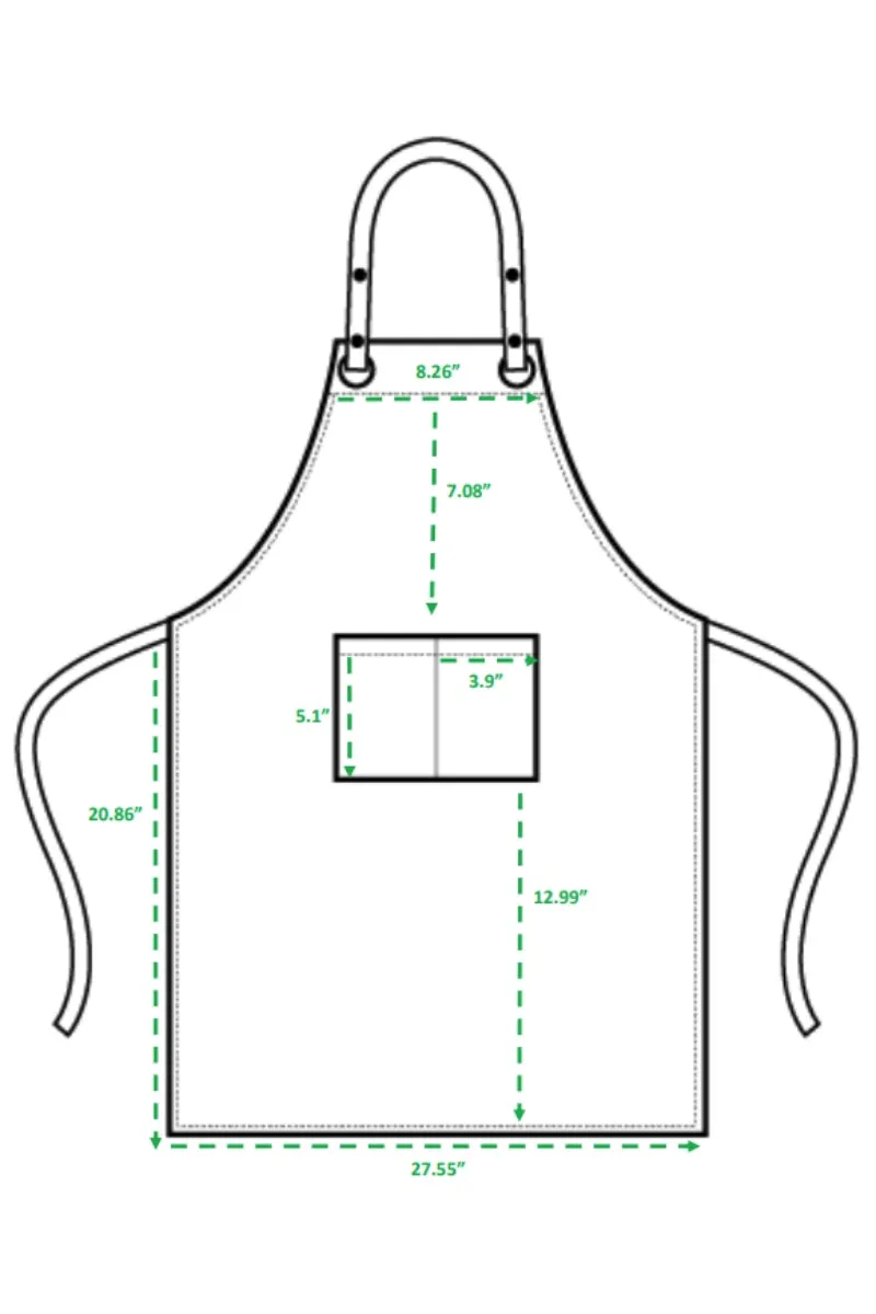 Espresso Adjustable Bib Apron (2 Pockets)