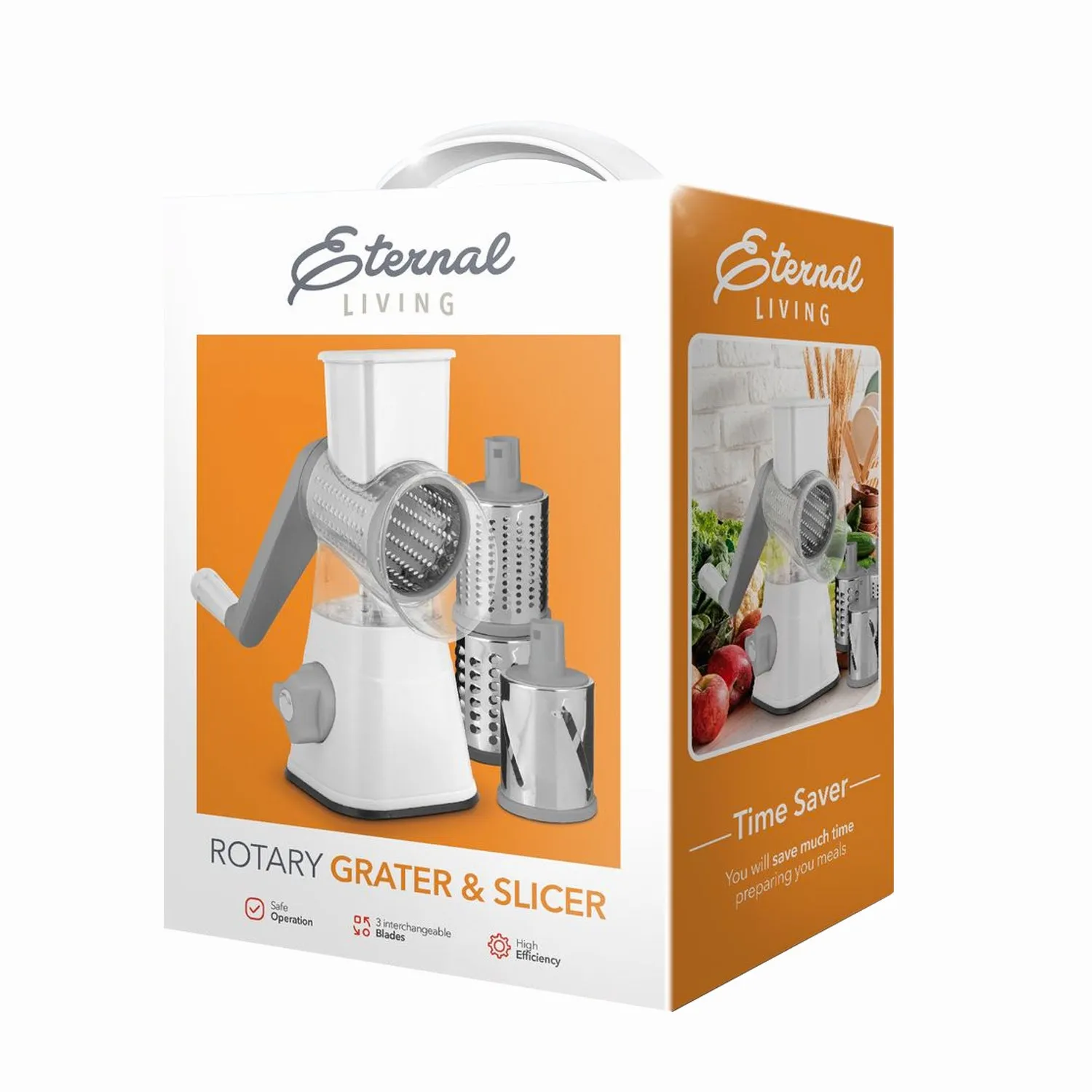 Eternal Rotary Grater and Slicer - Precision Cutting Made Simple