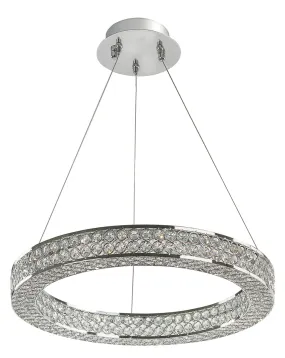 Eternity 20" LED Pendant in Polished Chrome