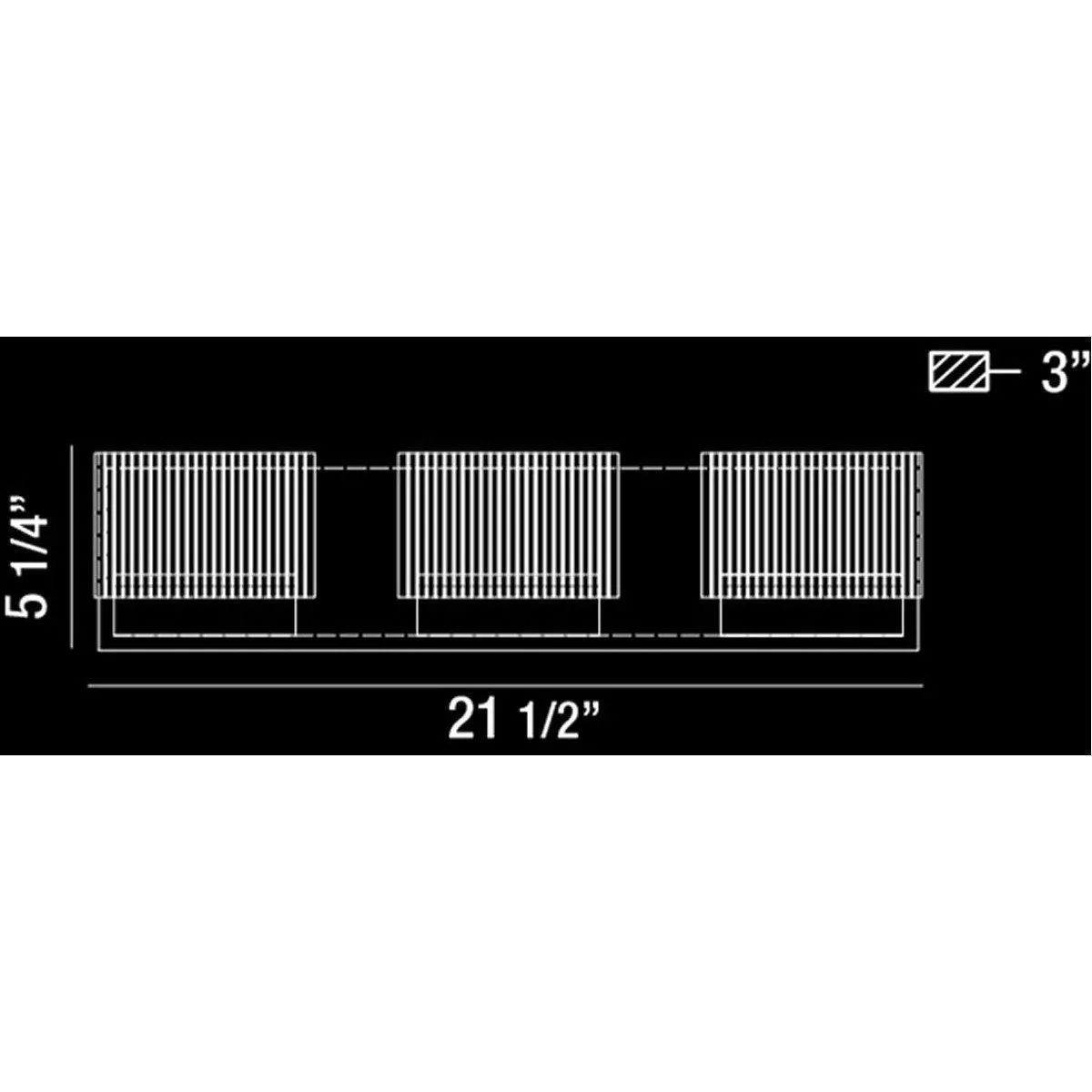 Eurofase DESIGNWL2017 Sonic 3-Light Led Bathbar Sconce