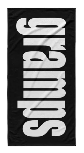 FATHER'S DAY PERSONALIZED SOLID BOLD PREMIUM BEACH TOWEL