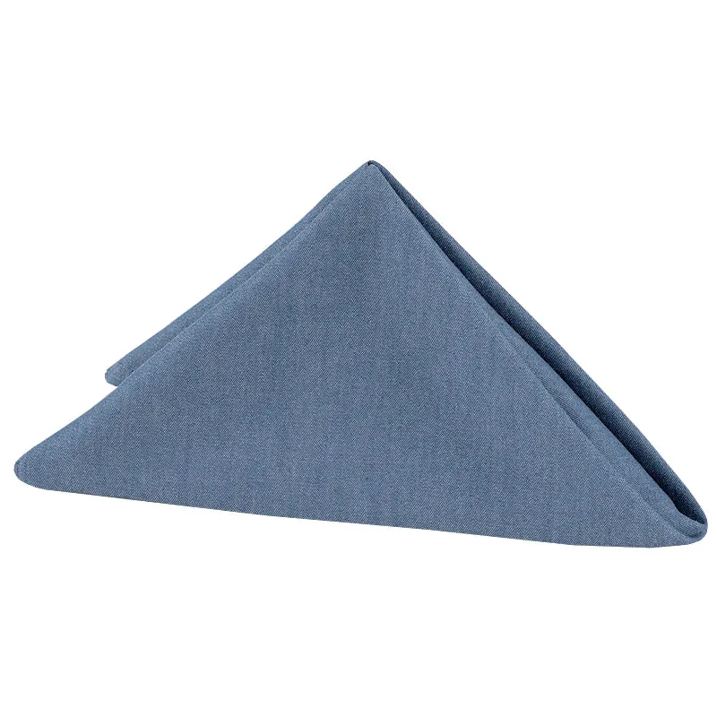 Faux Denim Napkin 20"x20" - Dark Blue