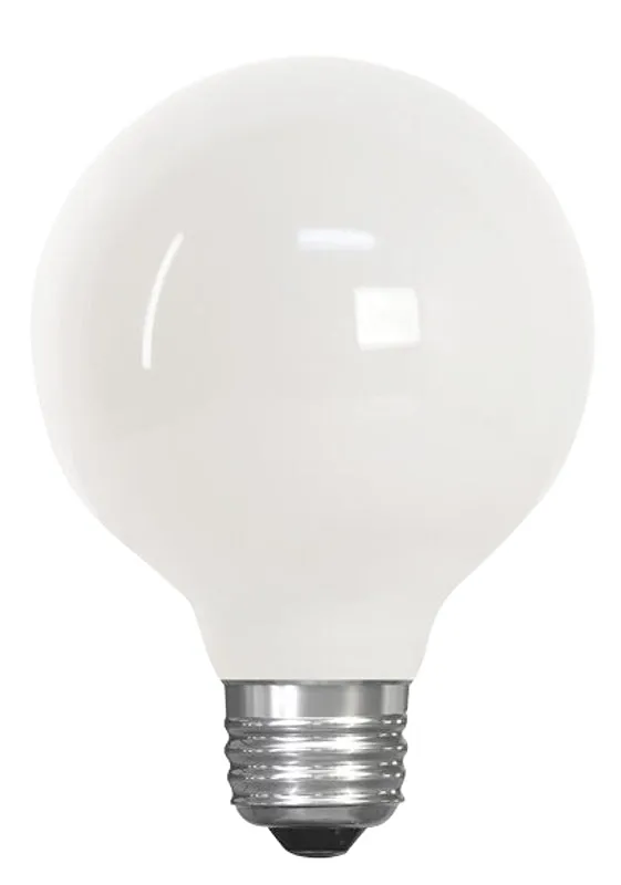 Feit Electric BPG2560W/927CA/FIL LED Bulb, Globe, G25 Lamp, 60 W Equivalent, E26 Lamp Base, Dimmable, White :CD 1: QUANTITY: 1