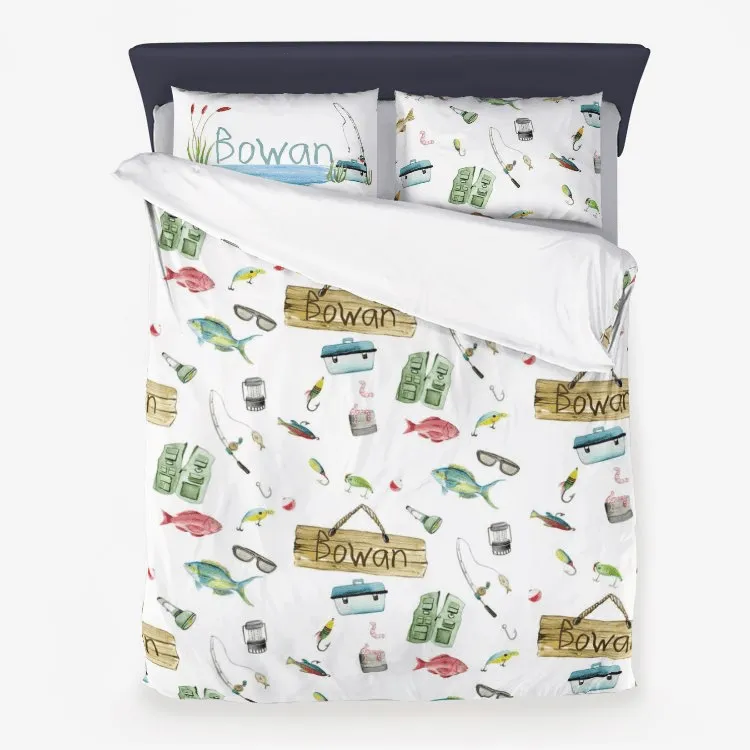 Fishing Frenzy Duvet Cover Set