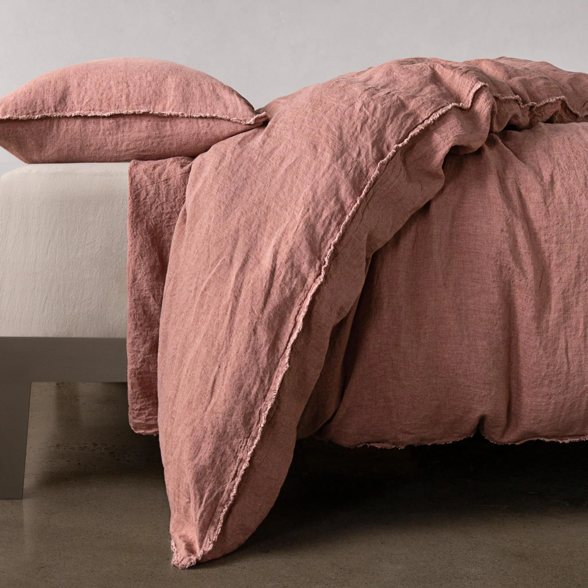 Flocca Linen Duvet Cover - Rosa