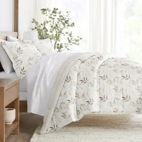 Foliage Stripe Reversible Down-Alternative Comforter Set - 12 Days of Deals