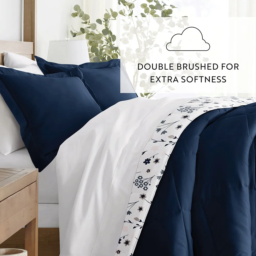 Forget Me Not Reversible Down-Alternative Comforter Set - 12 Days of Deals