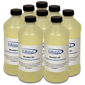 Formax 128 Ounces of Paper Shredder Oil (case of 8 x 16 oz Bottles)