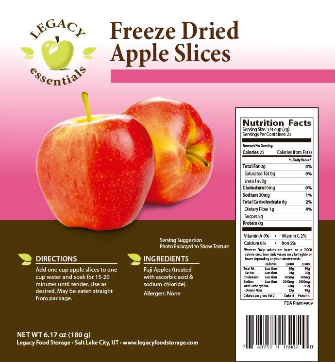 Freeze Dried Apple Slices