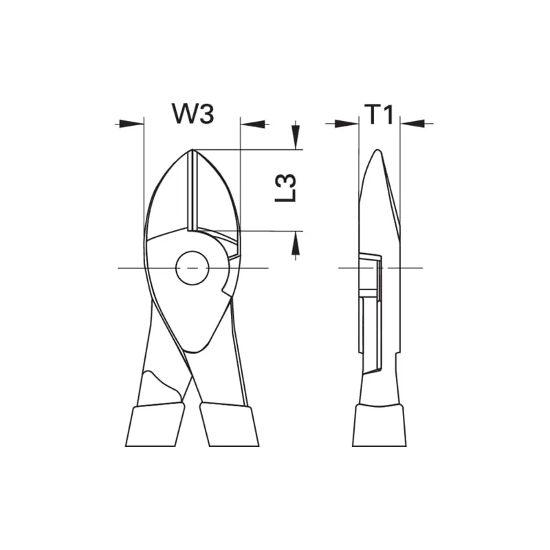 Gedore 1429590 VDE Power side cutter with VDE dipped insulation 180 mm