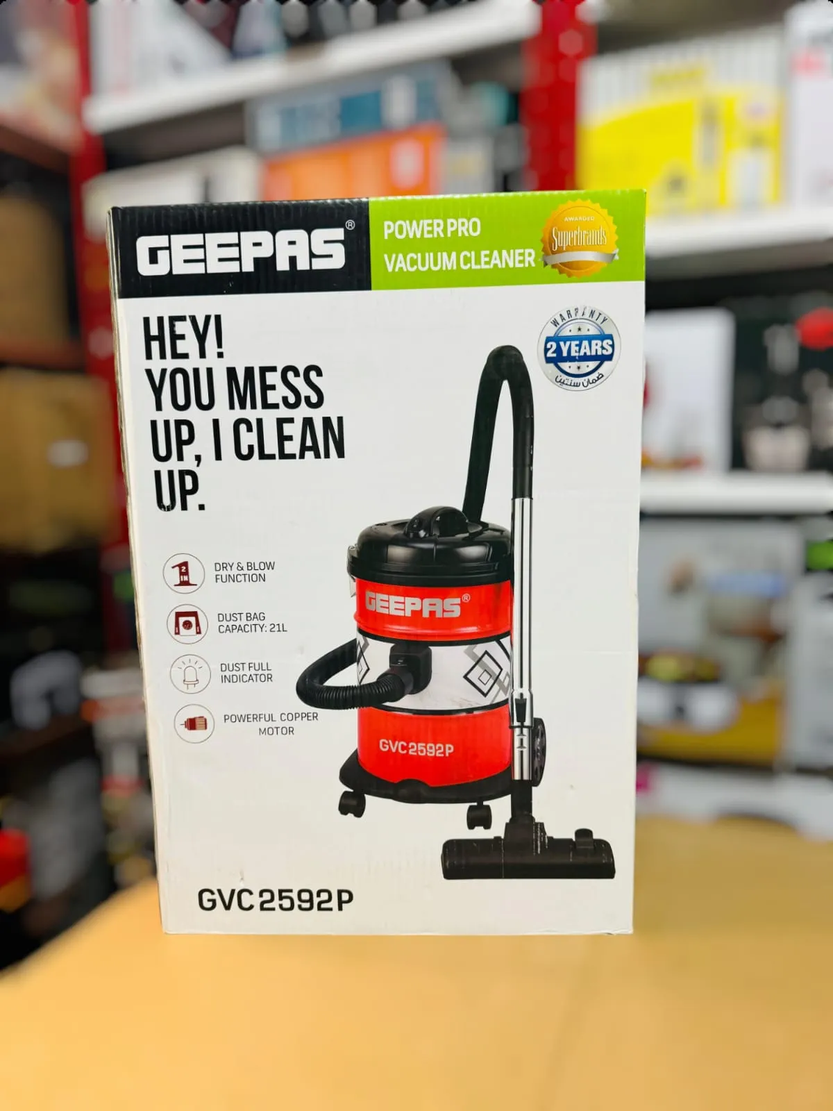 GEEPAS Power Pro Vacuum Cleaner GVC2592P