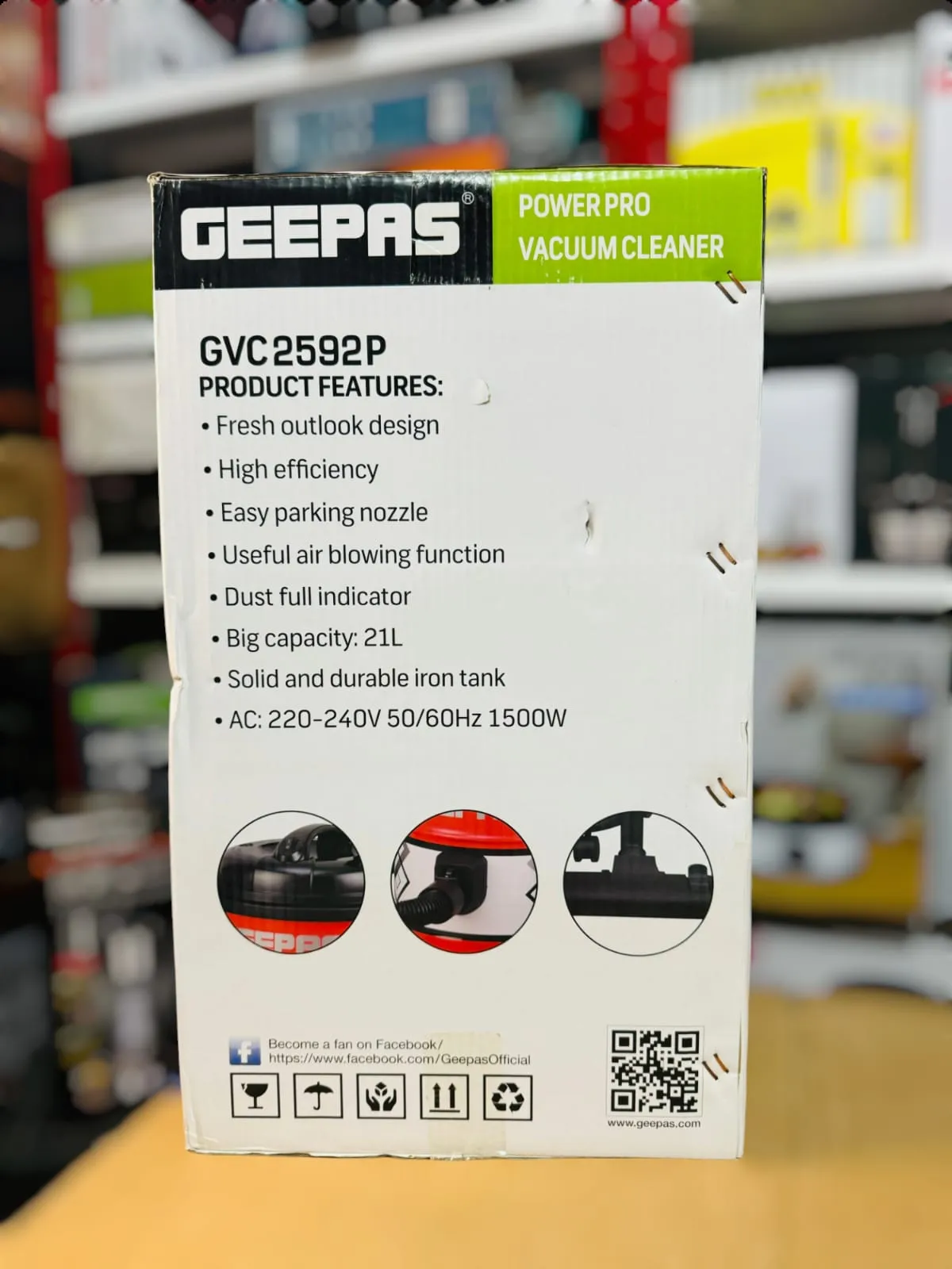 GEEPAS Power Pro Vacuum Cleaner GVC2592P