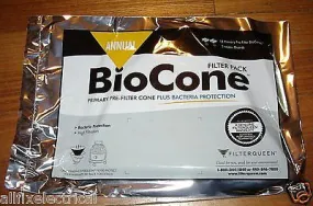 Genuine Filter Queen BioCone Filter Cones (Pkt 12   Filter) - Part # 1908010500