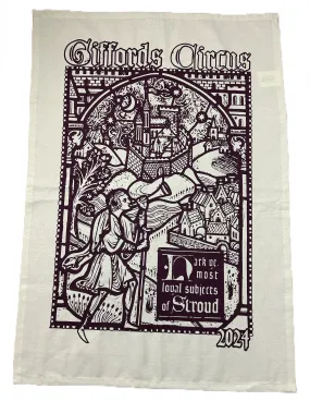 Giffords Circus Avalon organic cotton  tea towel