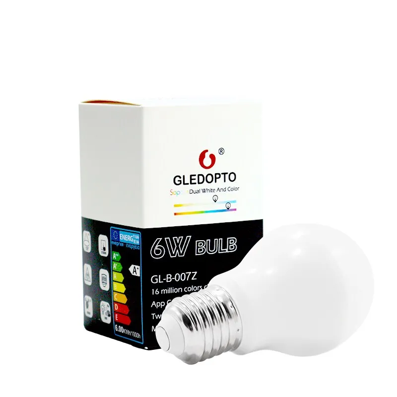 GLEDOPTO GL-B-007Z Smart RGB / Dual-Color Light LED Bulb For Home (White)