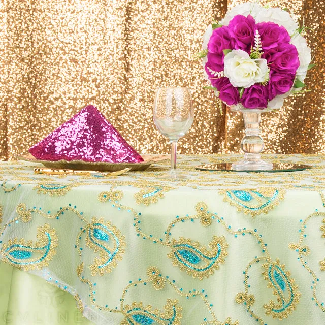 Glitz Sequin Napkin 20"x20" - Fuchsia