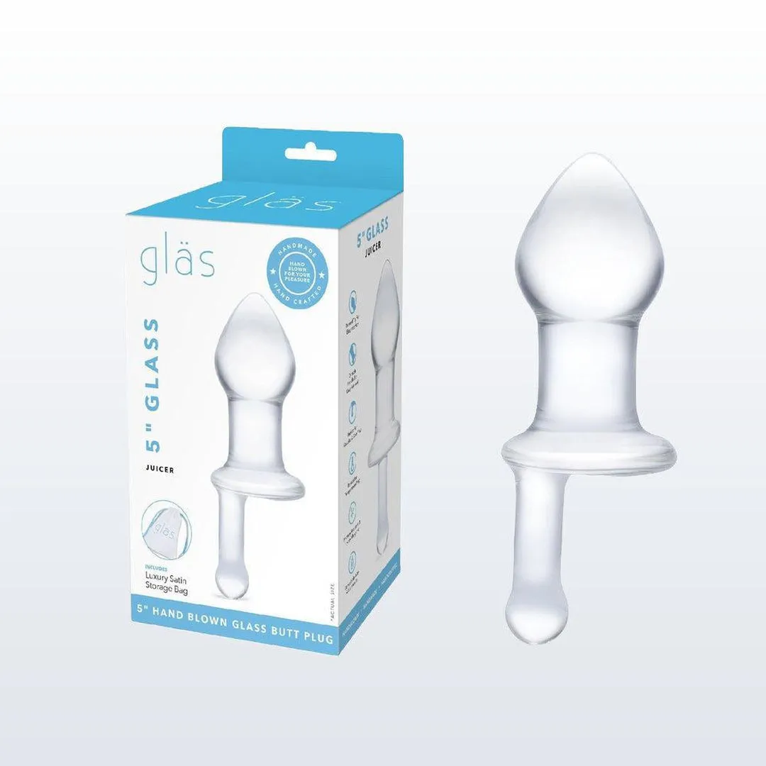 Gläs Juicer 5" Glass Butt Plug