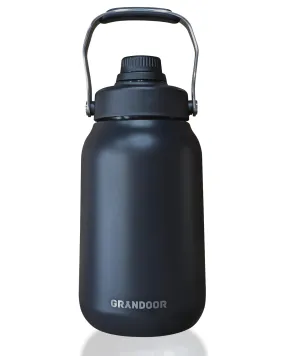 GRANDOOR Ice Jug, Half Gallon (1.9 L), Cold Insulated, Vacuum Insulated, Direct Drinking Water Bottle, Sports Bottle, Ice Container