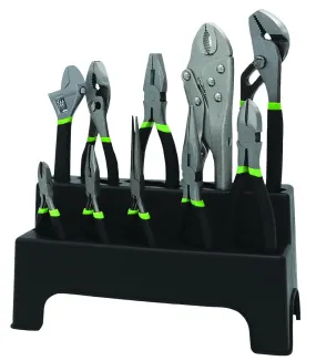 Grip RD57007 - 10 Piece Plier Wrench Set Needle Adjustable Slip Joint Locking