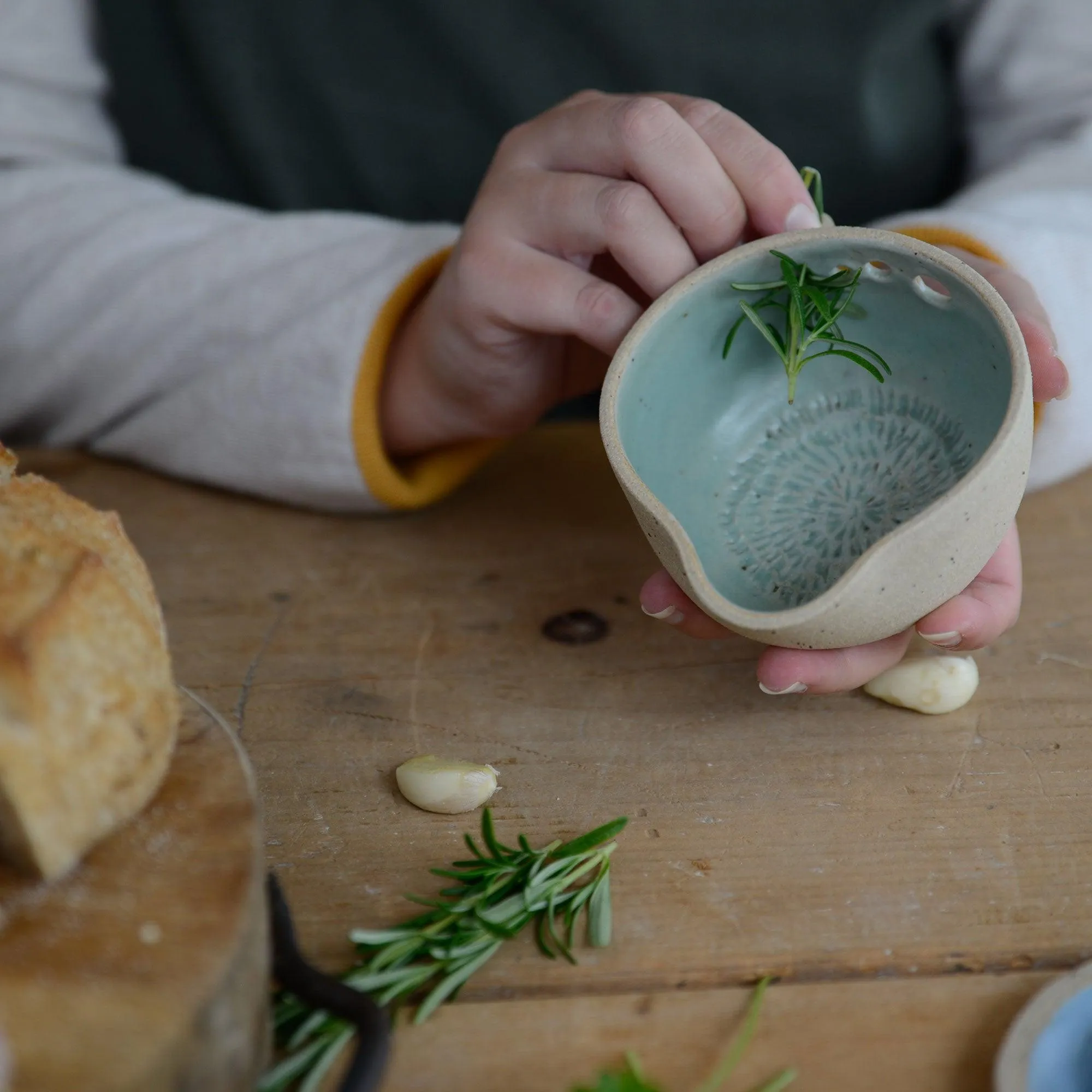 Herb Shredder Bowl Stone Series By Habulous Ceramics